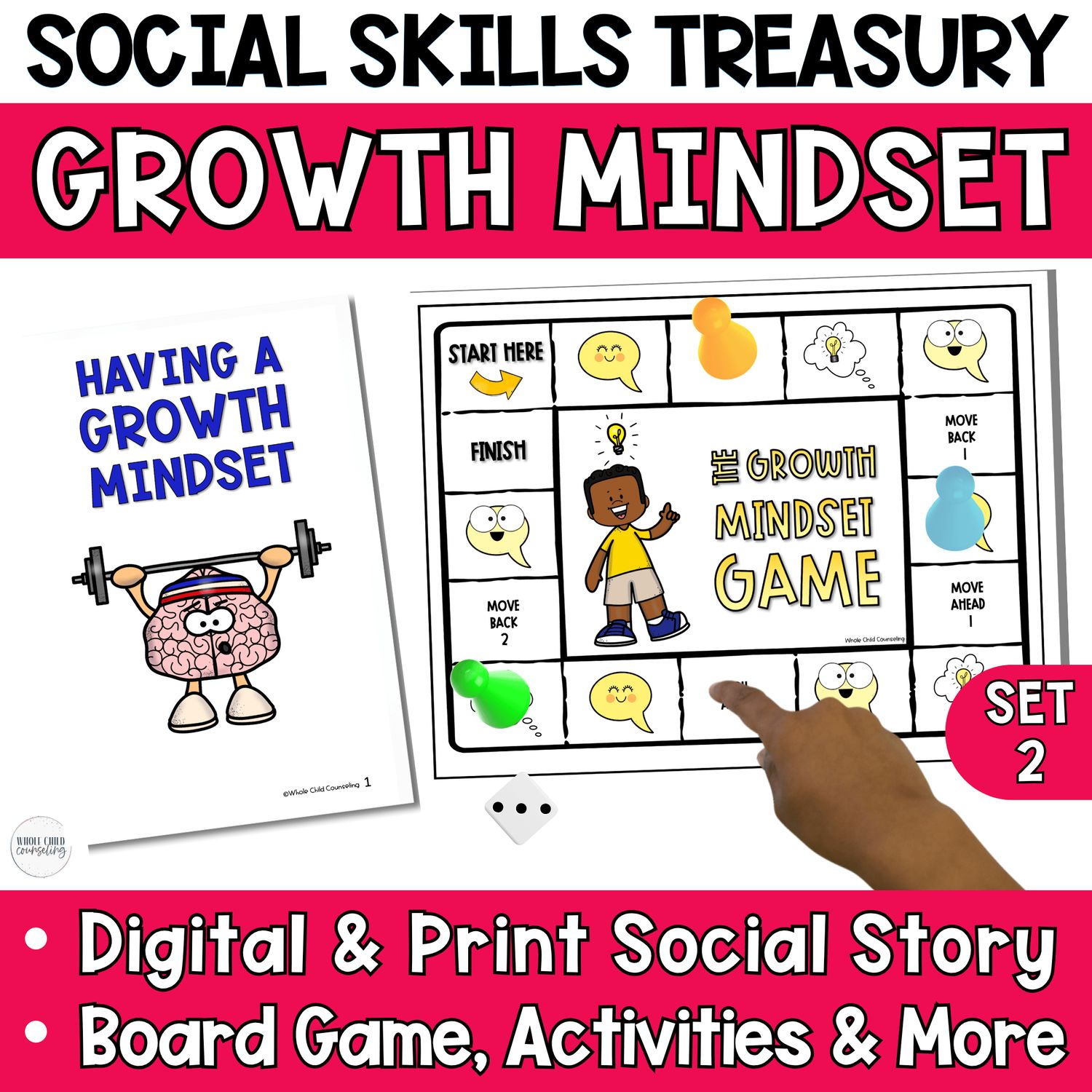 I Can Have a Growth Mindset Social Story and Game Set 2