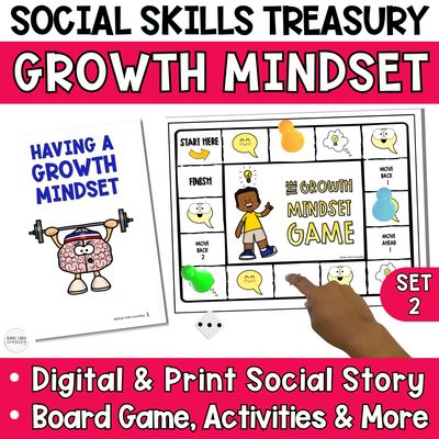 Growth Mindset Social Story &amp; Game Set 2 (Digital + Print)