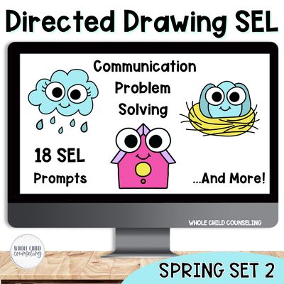Spring SEL Directed Drawing Set 2 | Problem Solving &amp; Communication Set 2