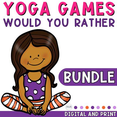 Would You Rather Yoga Games Giant Bundle | 29 Classroom Movement Brain Break Games (Digital + Print)