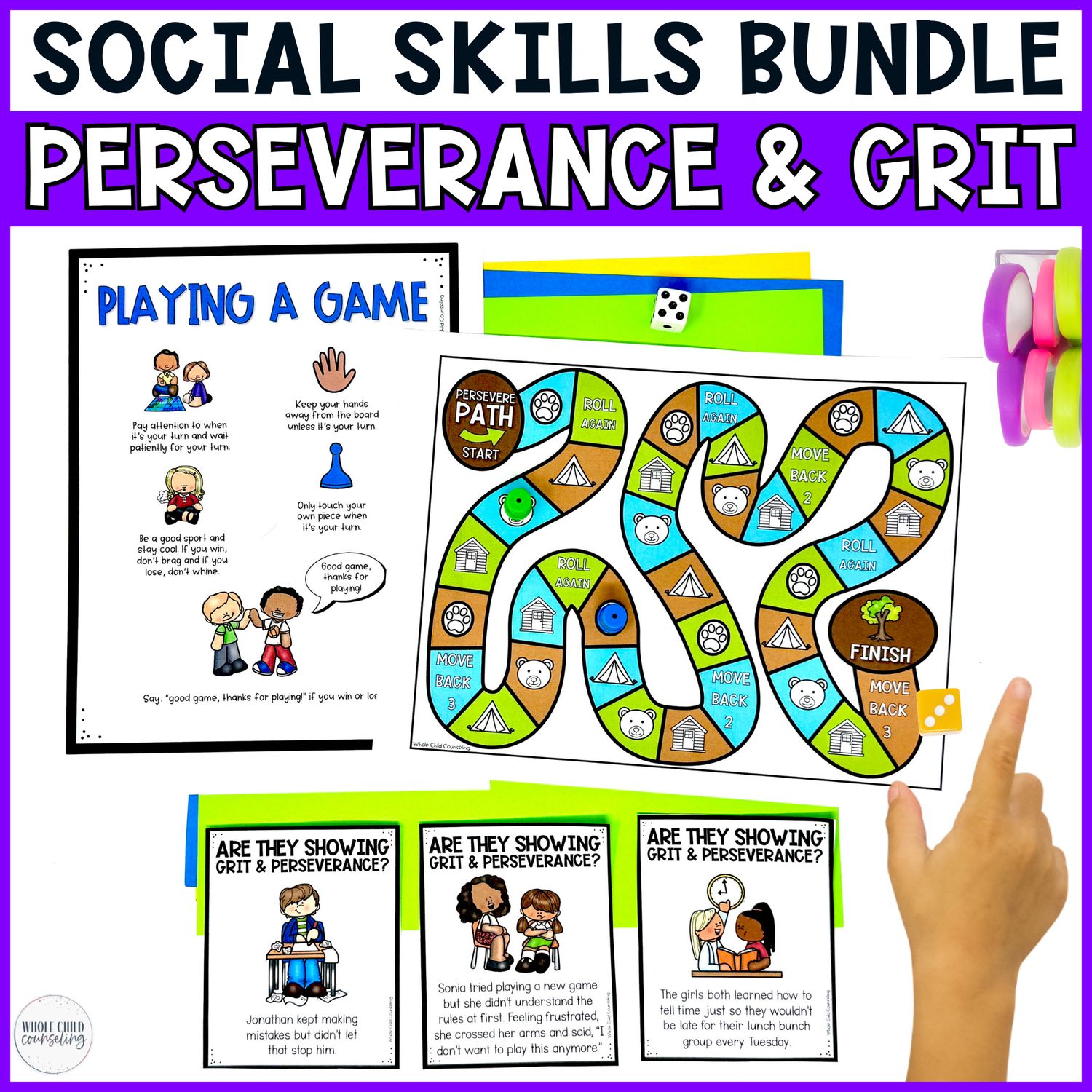 Perseverance and Grit Social Skills Bundle