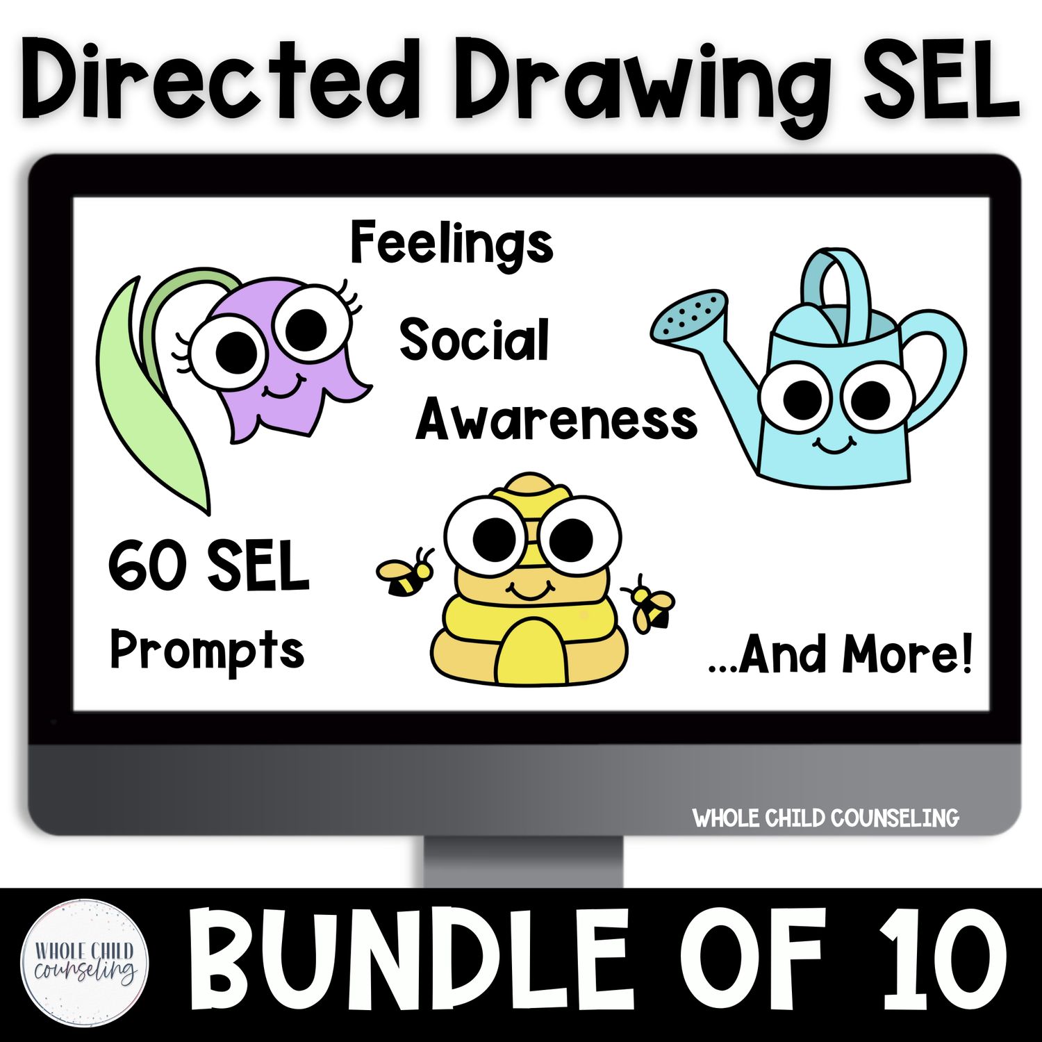 Spring Social Emotional Directed Drawing Bundle