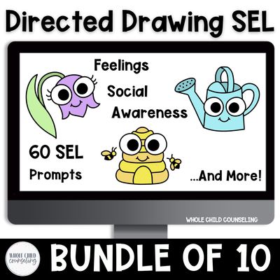 Spring Social Emotional Directed Drawing Bundle