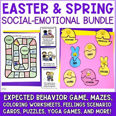 Easter Counseling + Social Emotional Learning Bundle