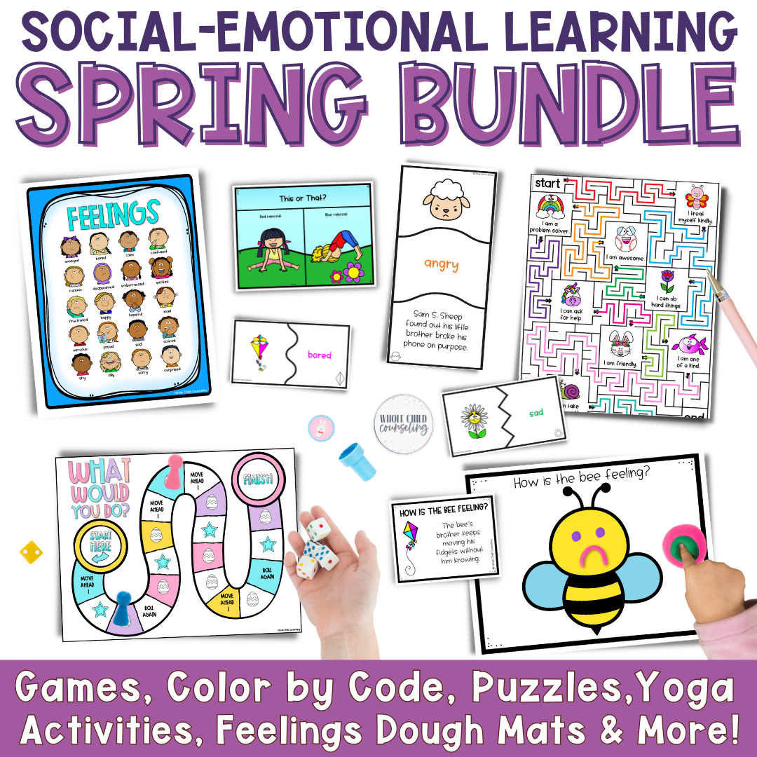 Spring Counseling + Social Emotional Learning Bundle