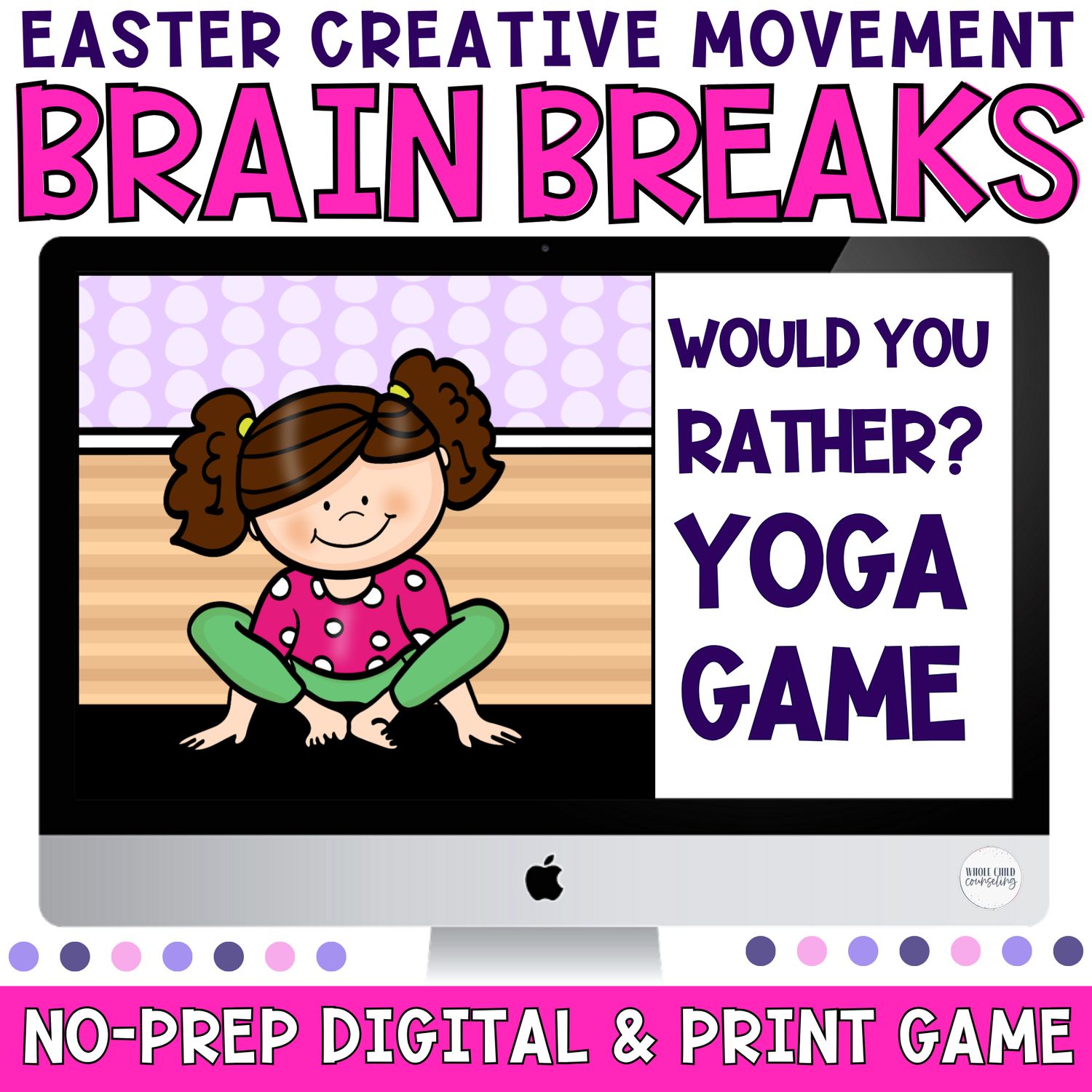 Easter Would You Rather Yoga Game | Creative Movement Brain Breaks (Digital + Print)