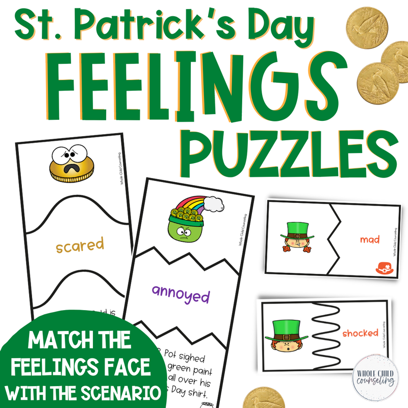 St. Patrick's Day Spring Counseling and SEL Bundle