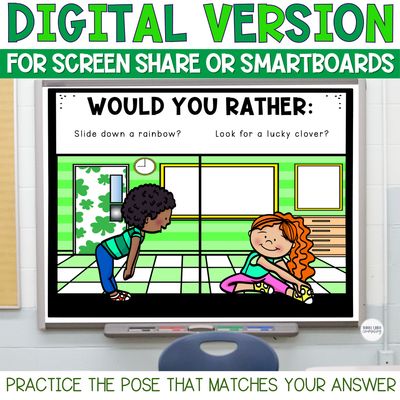 St. Patrick's Day Would You Rather Yoga Game | Creative Movement &amp; Brain Breaks