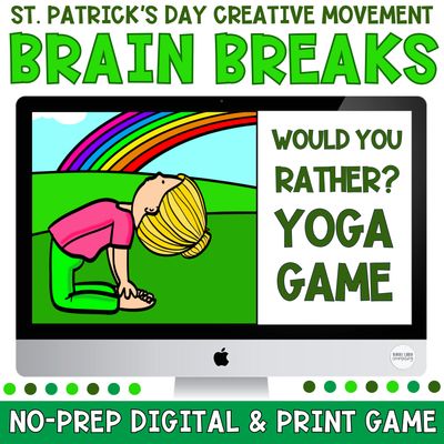 St. Patrick's Day Would You Rather Yoga Game | Creative Movement &amp; Brain Breaks