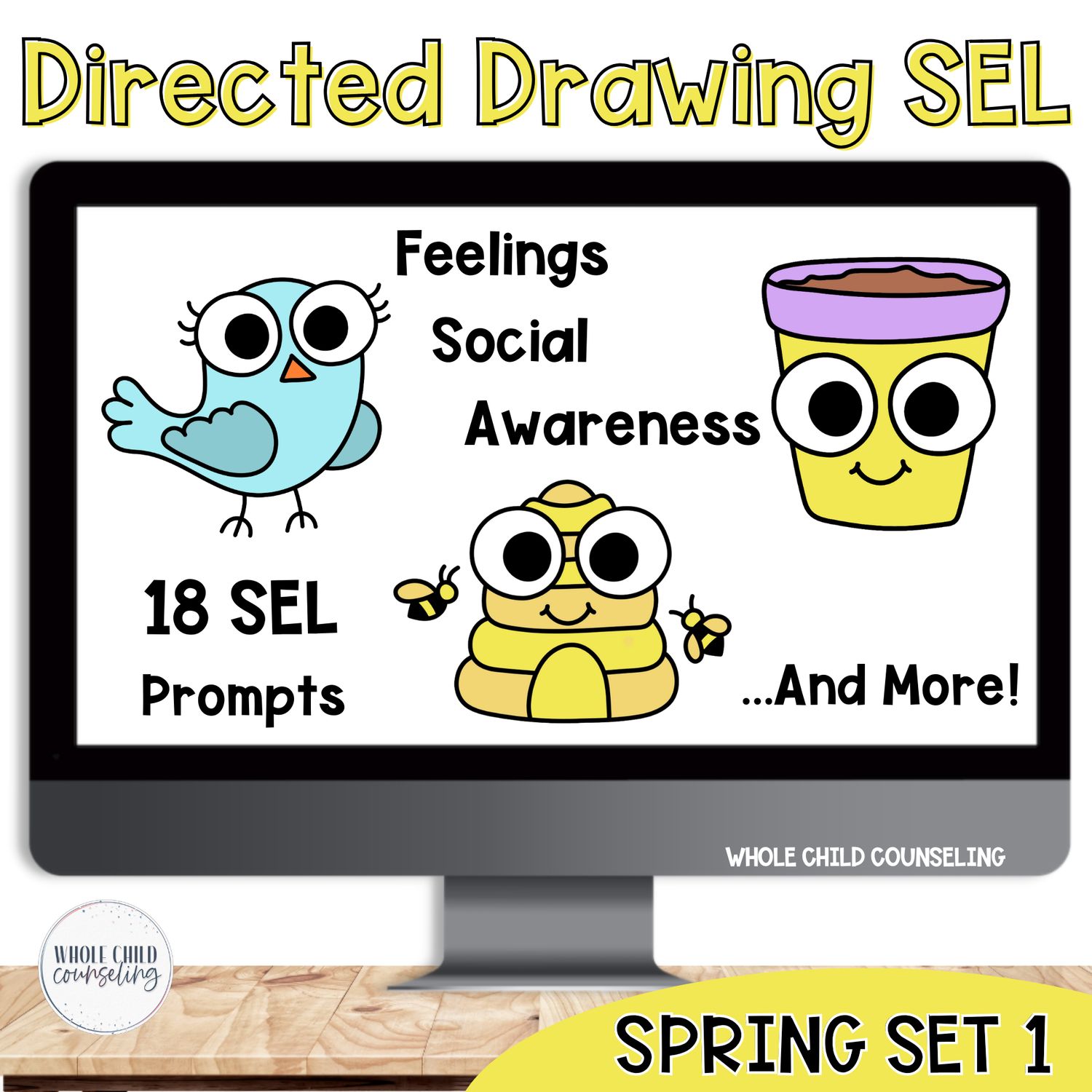 Spring SEL Directed Drawing Set 1 | Feelings &amp; Social Awareness Activities