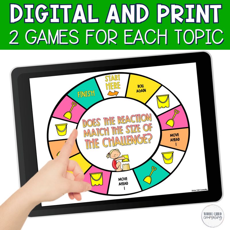 Summer SEL and Counseling 10 Digital and Print Game Board Bundle