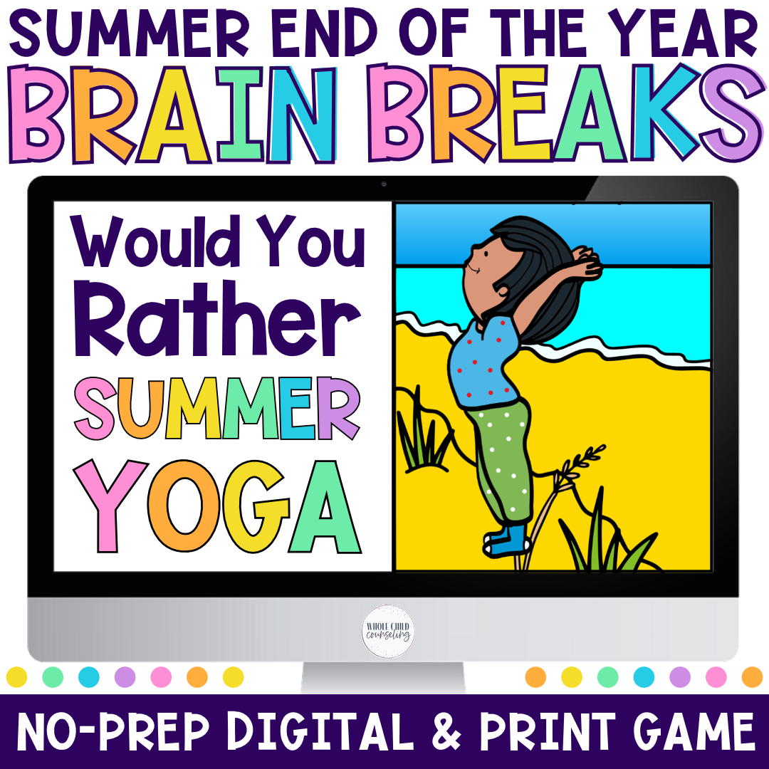 Summer Would You Rather Yoga Game | Kids Brain Breaks, Movement Cards &amp; Posters