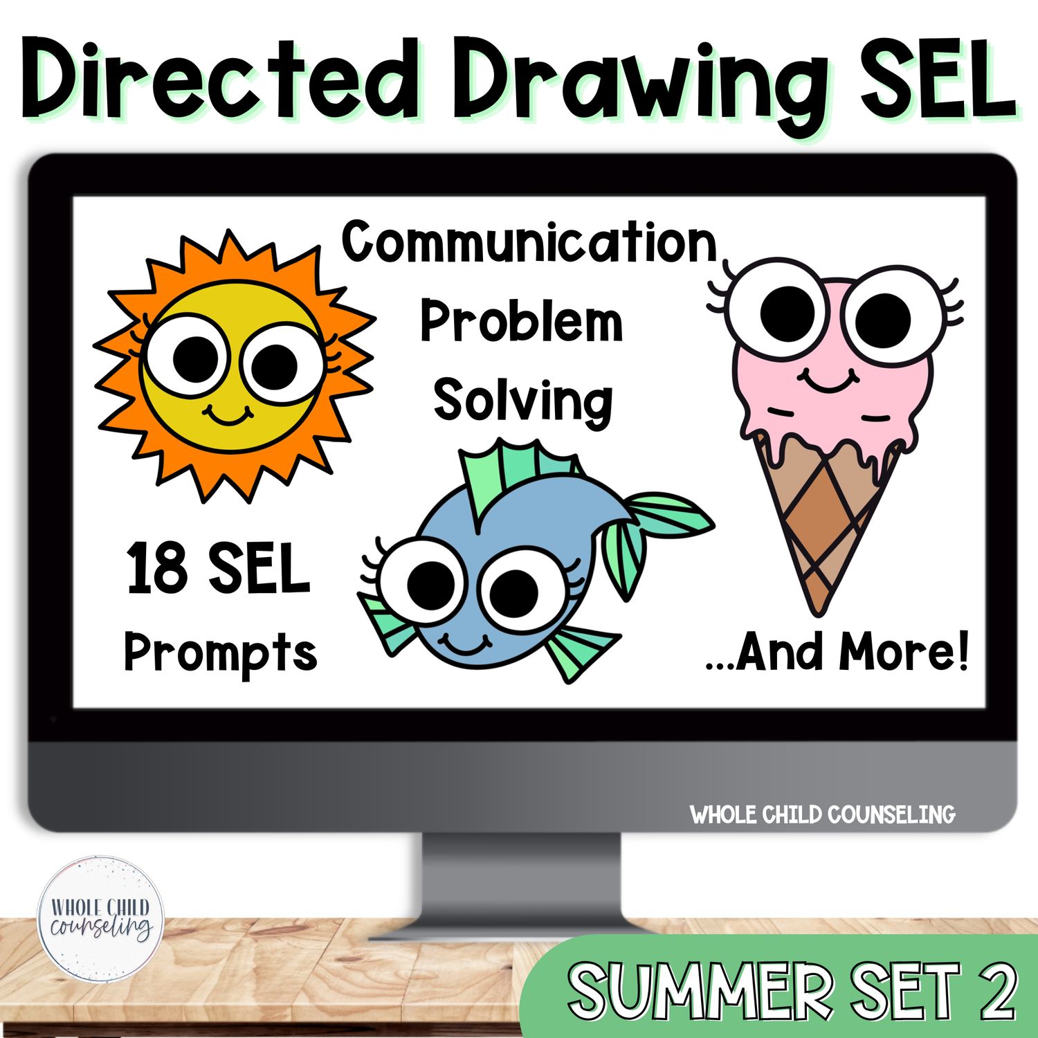 Summer SEL Directed Drawing Activity Set 2