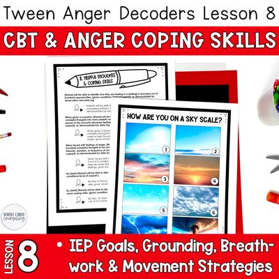 CBT Coping Activity: Reframing and Changing Negative Thoughts | Anger Decoders Curriculum Lesson 8