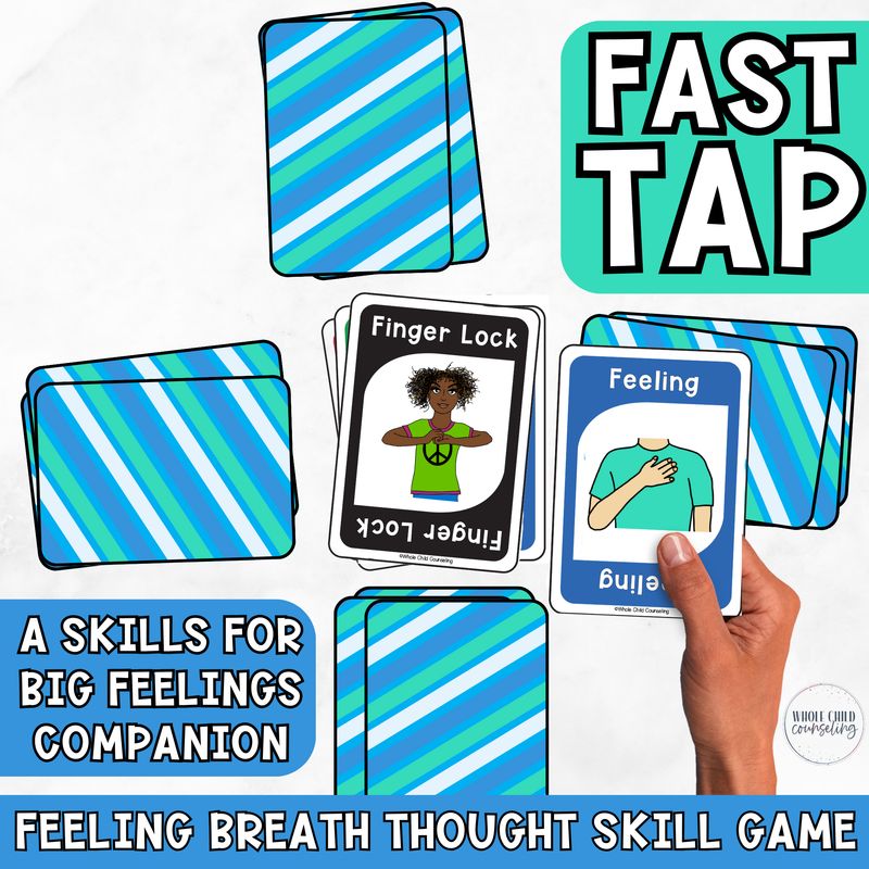 Fast Tap Feeling Breath Thought Skill Card Game