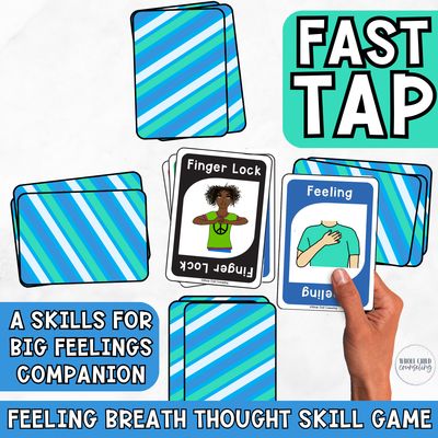Feeling Breath Thought Skill (FBTS) Fast Tap SEL Card Game (Digital + Print)