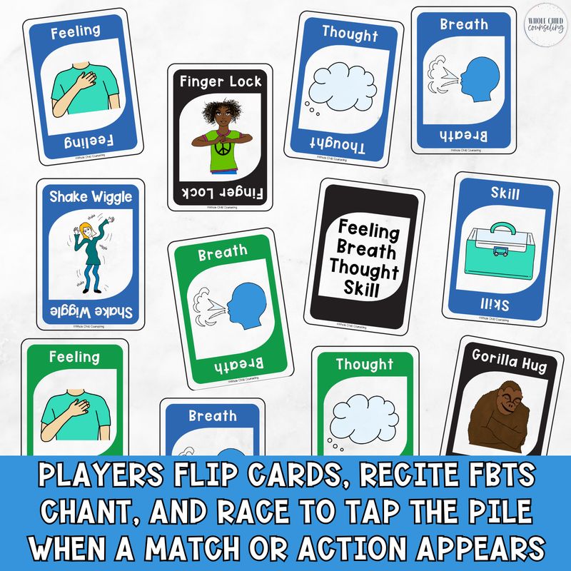 Fast Tap Feeling Breath Thought Skill Card Game