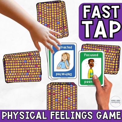 Physical Feelings Fast Tap Card Game | Emotions &amp; Impulse Control