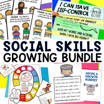 Social Skills Treasury Growing Bundle | 24+ Elementary SEL + Special Education Activity Sets