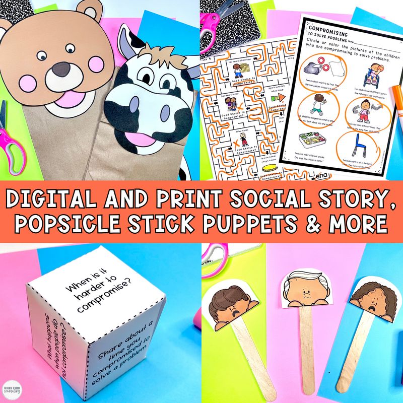 Compromise Puppet Social Problem Solving Conflict Resolution Role Play Scenarios