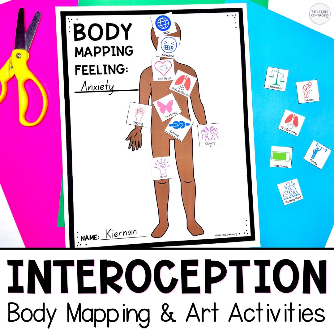 Interoception Worksheets + Body Mapping Activities