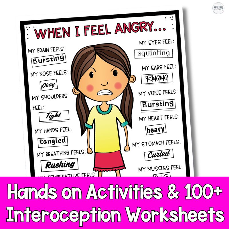 Interoception Worksheets + Body Mapping Activities