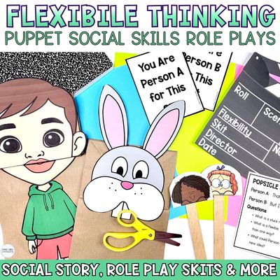 Flexible Thinking Puppet Role Play Scenarios | Social Skills SEL