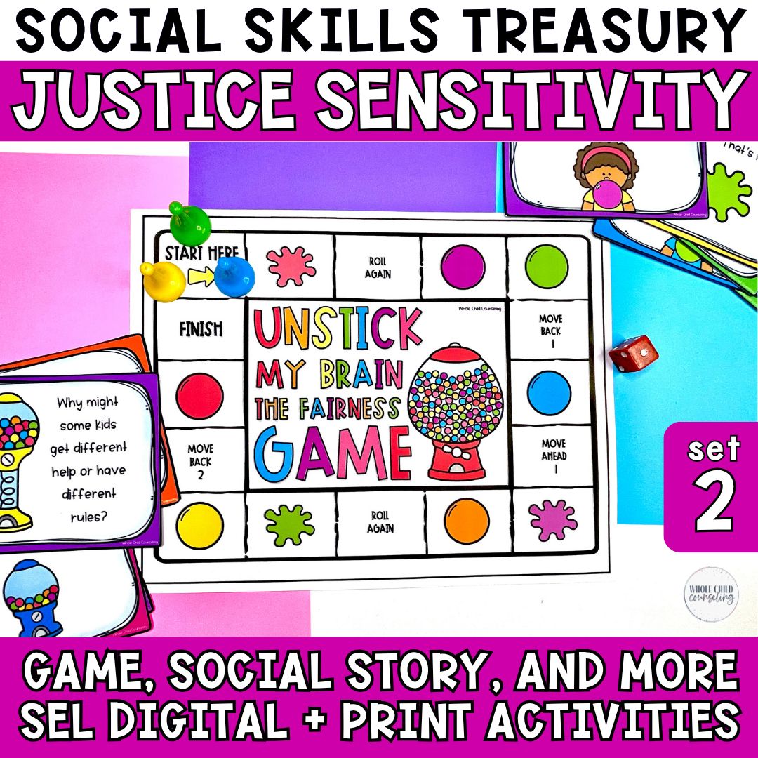 Justice Sensitivity Social Story &amp; Game Set 2 | Social Skills Treasury