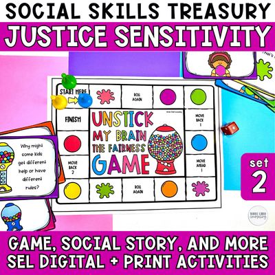 Justice Sensitivity Social Story &amp; Game Set 2 | Social Skills Treasury