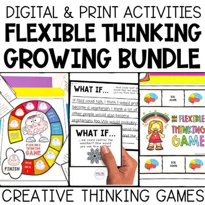 Flexible Thinking Counseling Activities Growing Bundle