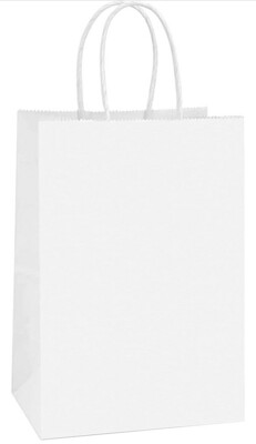 5”x8” Small White Paper Bag