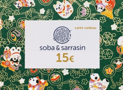 Carte Cadeau Soba et Sarrasin