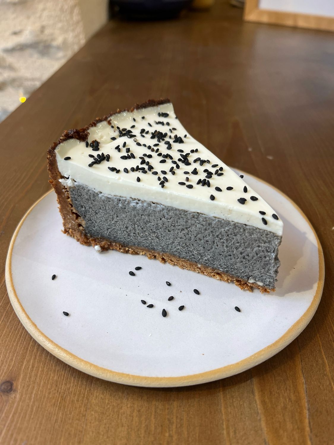 Cheesecake Sésame noir et Sarrasin
