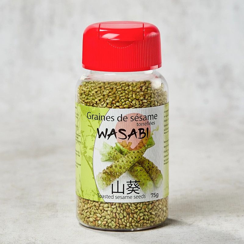 Graines de Sésame torréfiées aromatisées au wasabi