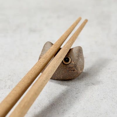 Repose Baguettes artisanal, Tête de chat