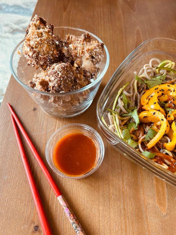Soba et Croustillants de poulet