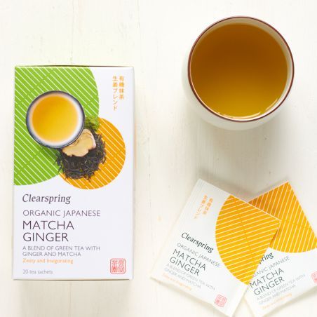 Thé Matcha &amp; gingembre bio en sachets 36g