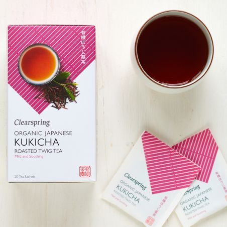 Thé vert torréfié Kukicha japonais bio en sachets 36 g