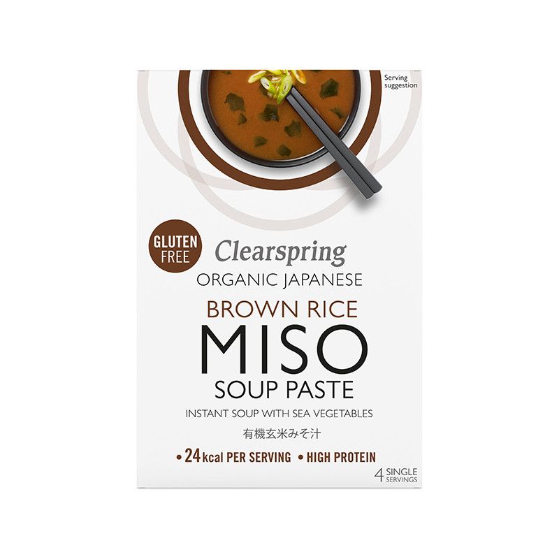 Soupe miso de riz complet instantanée bio aux algues