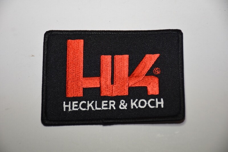 HECKLER &amp; KOCH HK LOGO PATCH BLACK/RED