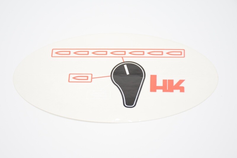 HECKLER &amp; KOCH HK MP5 SELECTOR SWITCH STICKER/DECAL