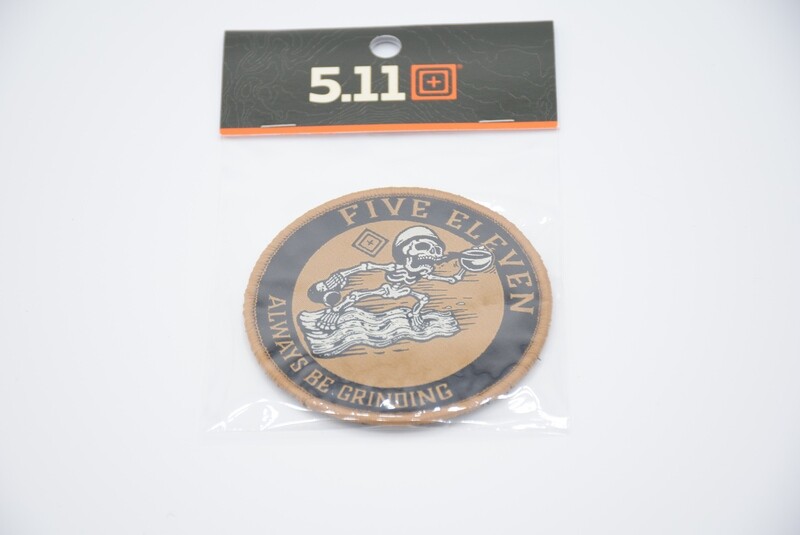 5.11 TACTICAL &quot;ALWAYS BE GRINDING&quot; LOGO PATCH HOOK/LOOP BACKING