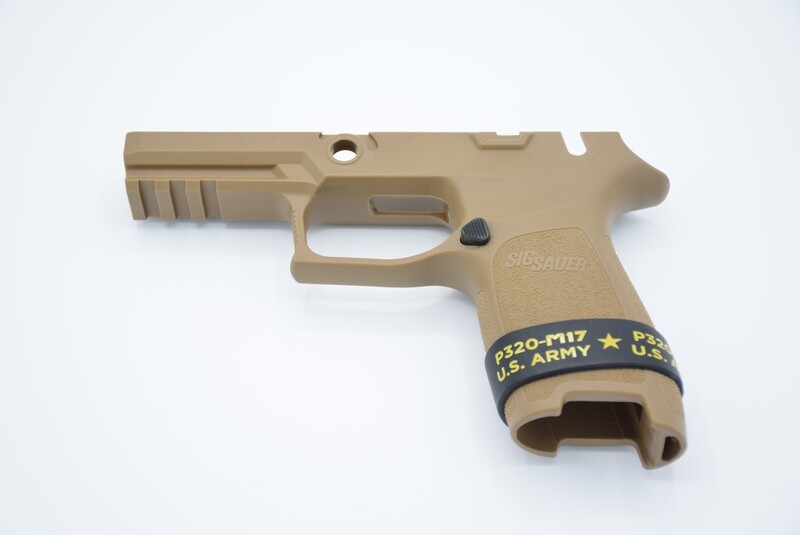 SIG SAUER P320/M-17 GRIP MODULE/FRAME TAN COYOTE 9MM .40 .357 NEW U.S ARMY