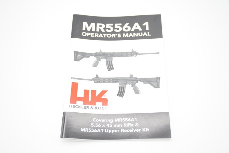 HECKLER &amp; KOCH HK MR556A1 OPERATORS MANUAL/INSTRUCTION MANUAL BRAND NEW .223/5.56