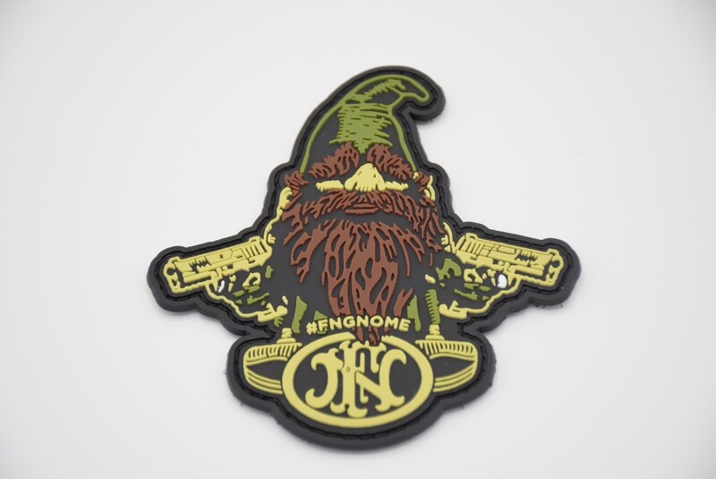 FNH FN 509 PISTOL GNOME LOGO PATCH HOOK/LOOP BACKING