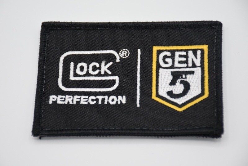GLOCK PERFECTION GEN 5 FACTORY LOGO PATCH HOOK/LOOP BACKING