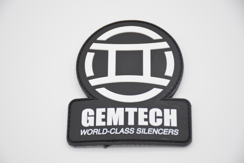 GEMTECH SUPPRESSOR PVC PATCH BLACK HOOK/LOOP BACKING