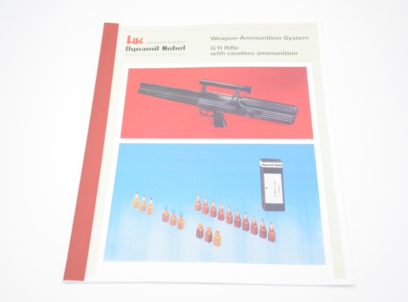HECKLER &amp; KOCH HK G11 CASELESS AMMUNITION DYNAMIT NOBLE CATALOG.MANUAL