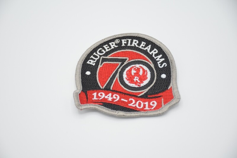 RUGER FIREARMS 70TH ANNIVERSARY LOGO PATCH 1949-2019