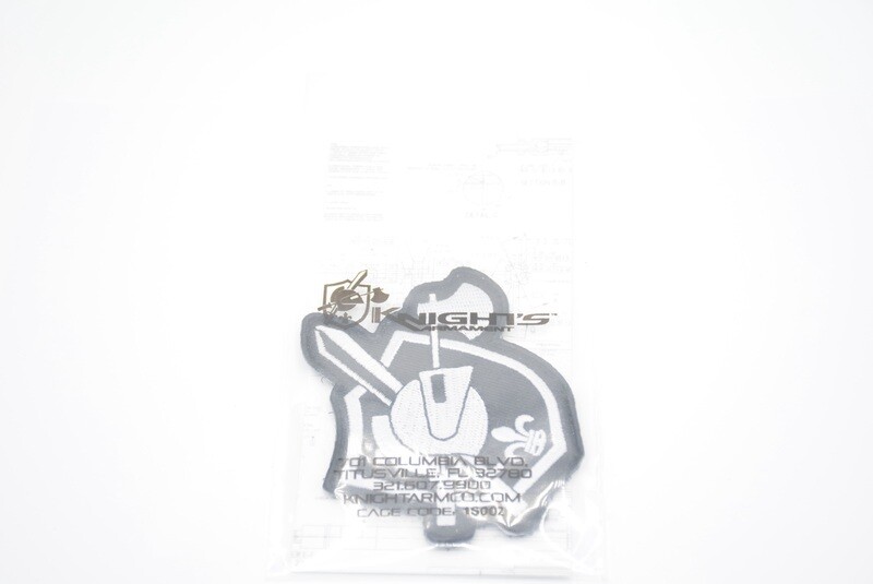 KNIGHTS ARMAMENT KAC BLACK CREST KNIGHTS LOGO PATCH